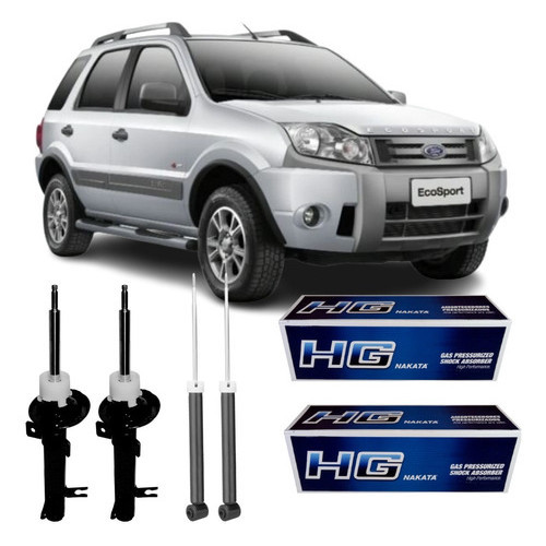 4 Amortecedor Dianteiro Traseiro Ecosport 1.6 8v 2007 - Spare Parts and Accessories for Vehicles