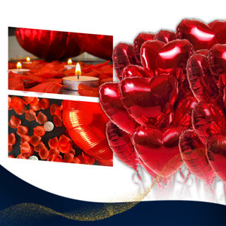 Kit Romântico 300 Pétalas Artificiais + 6 Balão Coração + TE AMO em Oferta na Shopee