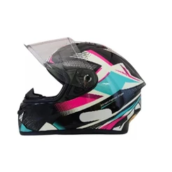Capacete Integral Xtroy FF 526 Race Preto Azul Tiffany 58 60 Masculino Feminino Pronta Entrega Oferta