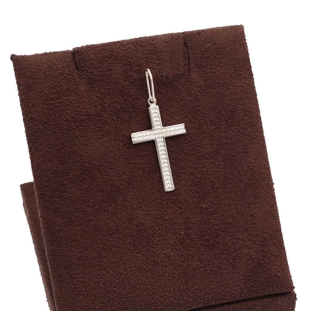 Pingente de prata 925 Masculino cruz crucifixo pontilhado em Oferta na Shopee