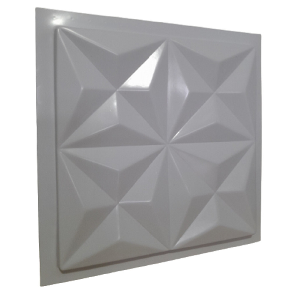 Forma Pra Gesso 3d Cimenticio Molde Abs 2mm 29x29 Estrela