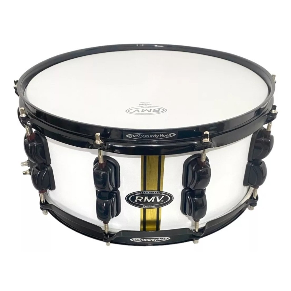 Caixa Bateria 14x5.5 Polegadas Rmv Concept Race White