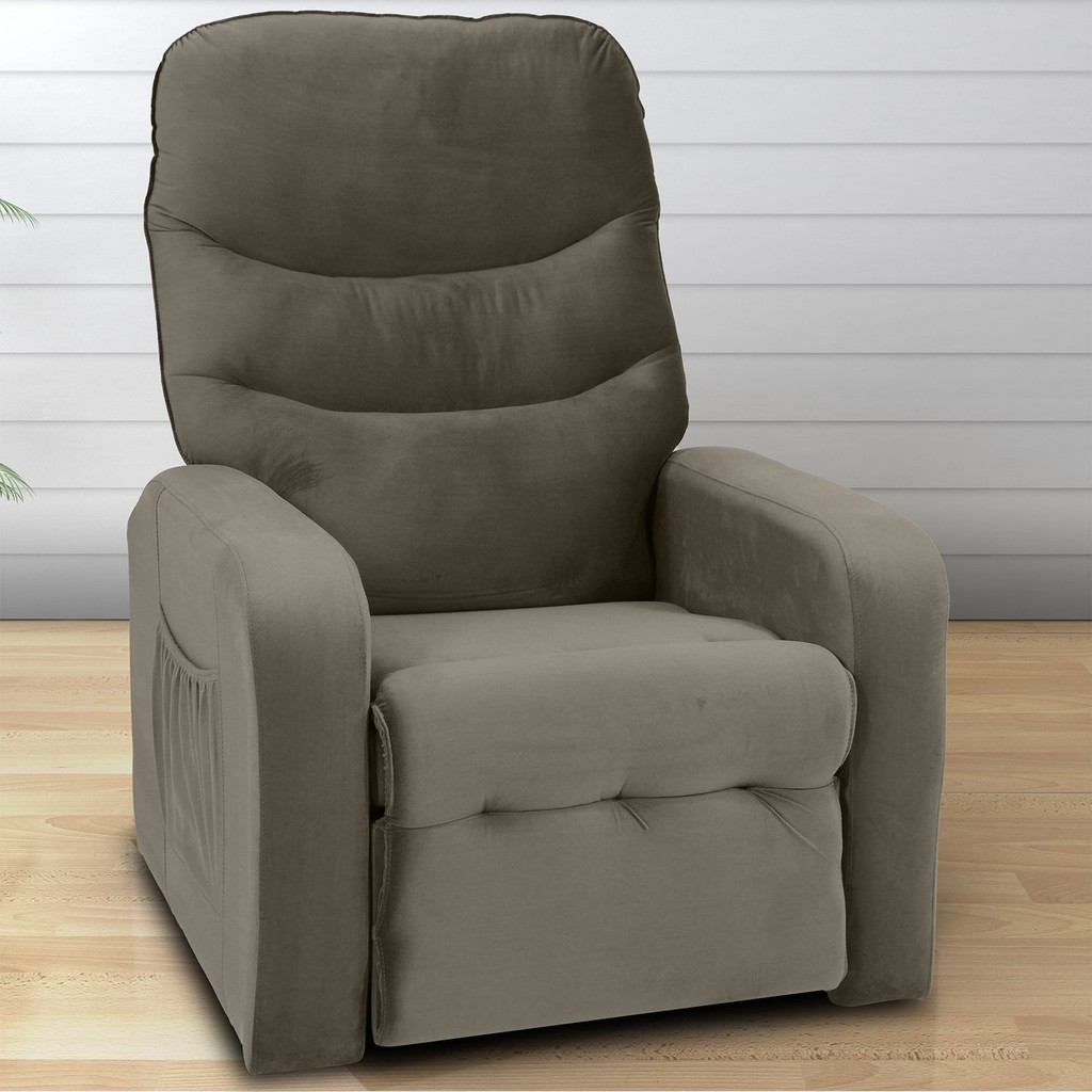 Poltrona Reclinável Mx-63 Punto Capuccino em Oferta na Shopee