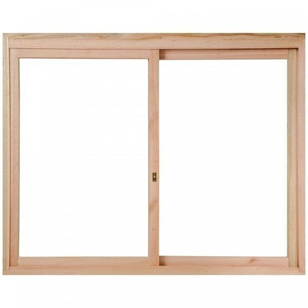 Janela de Madeira de Correr 120x150cm com Caixilho 9,4cm Ewr 380 Rondosul 120cm x 150cm