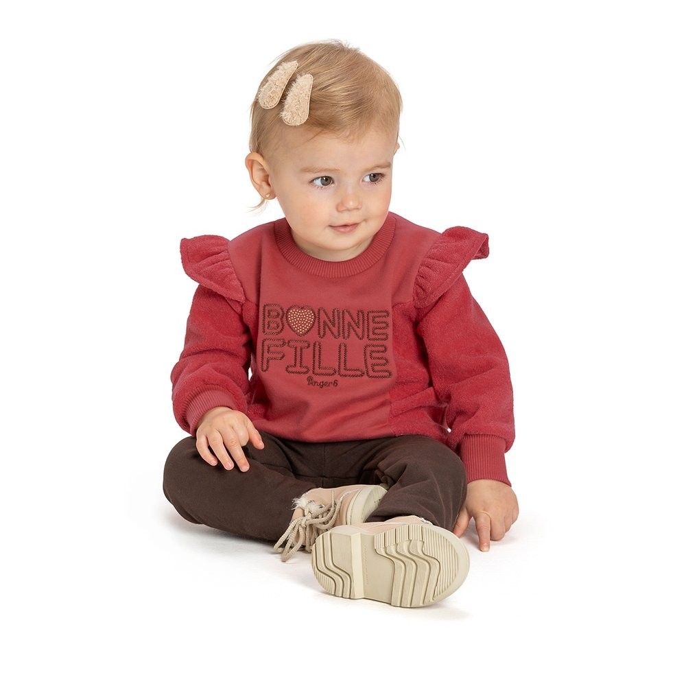 Conjunto Menina Flanelado Blusão e Calça Legging Bonne Fille - Angerô em Oferta na Shopee