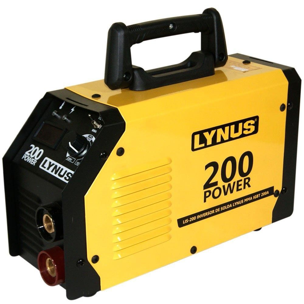 Máquina Inversora de Solda 200A Bivolt Display Digital Lynus em Oferta na Shopee
