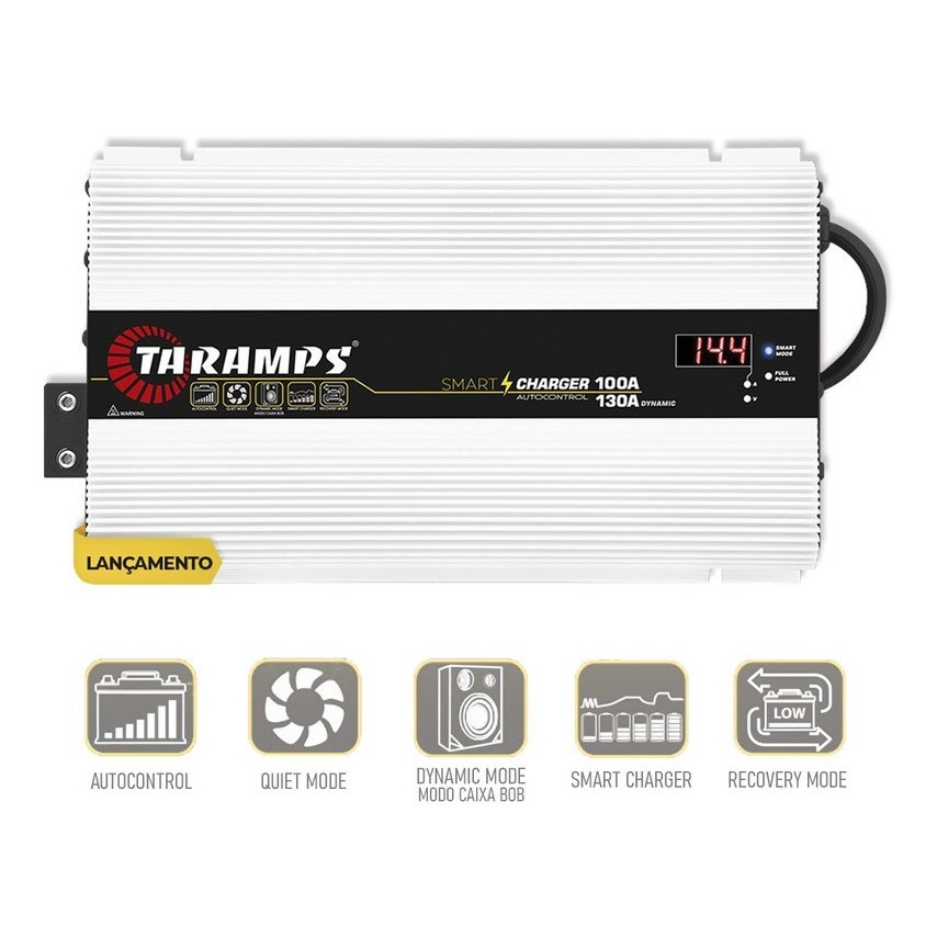 Fonte Automotiva Taramps Carregador Bateria 100~130 Amperes Dynamic Bivolt Automático 12v em Oferta na Shopee