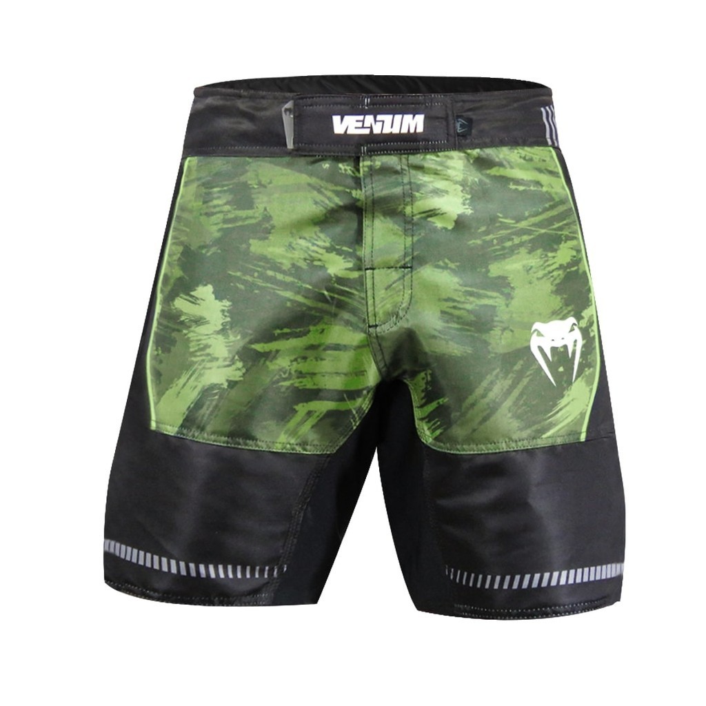 Bermuda Masculino Venum Fightshort Camo Vulkan Performance Musgo