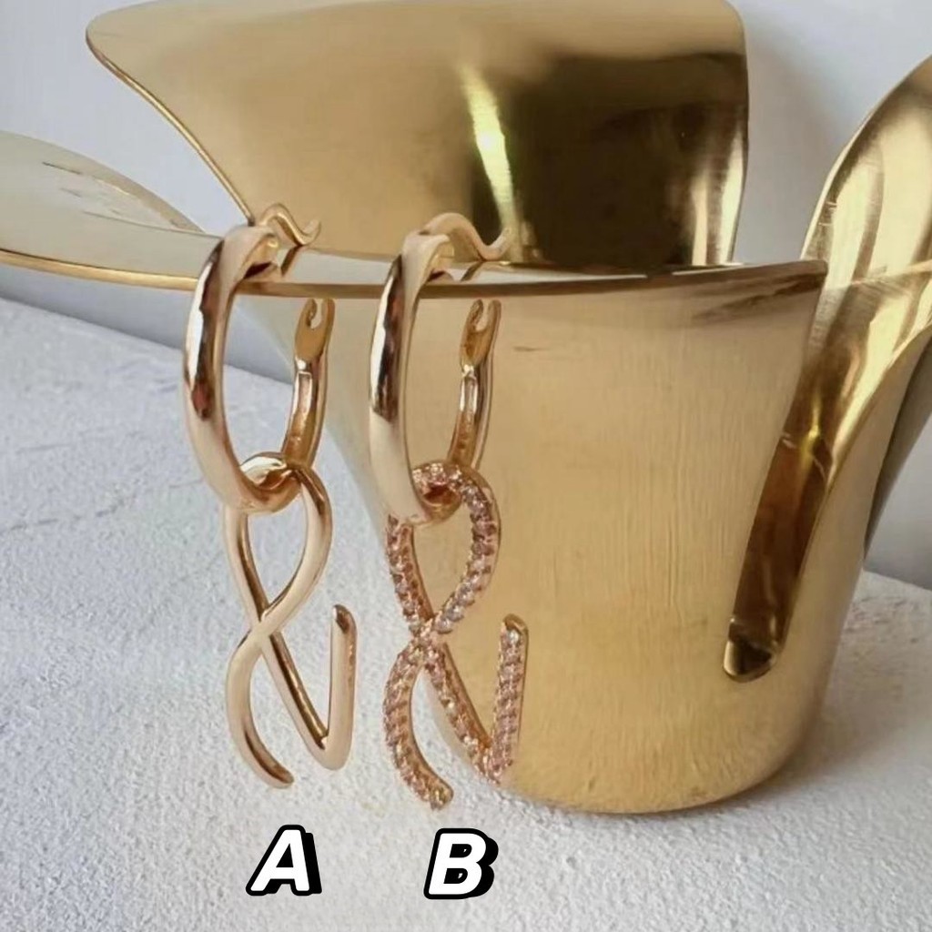 Kpop Idol Jung Kook Diamond Eards Pinos De Orelha De Diamante Logotipo Dourado Brinco Coreano Acessórios De Moda Jóias