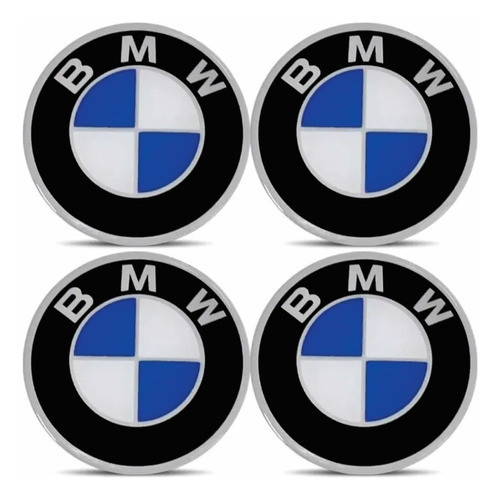 Adesivo Emblema Logo Roda Calota Miolo Meio Bmw 68mm