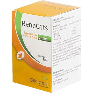 RenaCats Tratamento Renal Bioctal Suplemento Mineral - 50 g em Oferta na Shopee