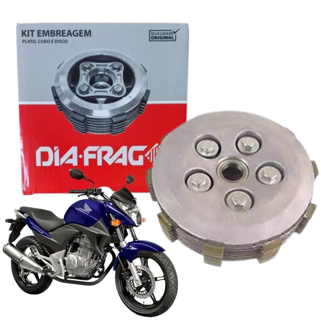 Kit Embreagem Honda Cb300r Cb 300 2009 à 2015 Original Diafrag