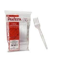 Garfo Refeição Premium Cristal Prafesta C/50