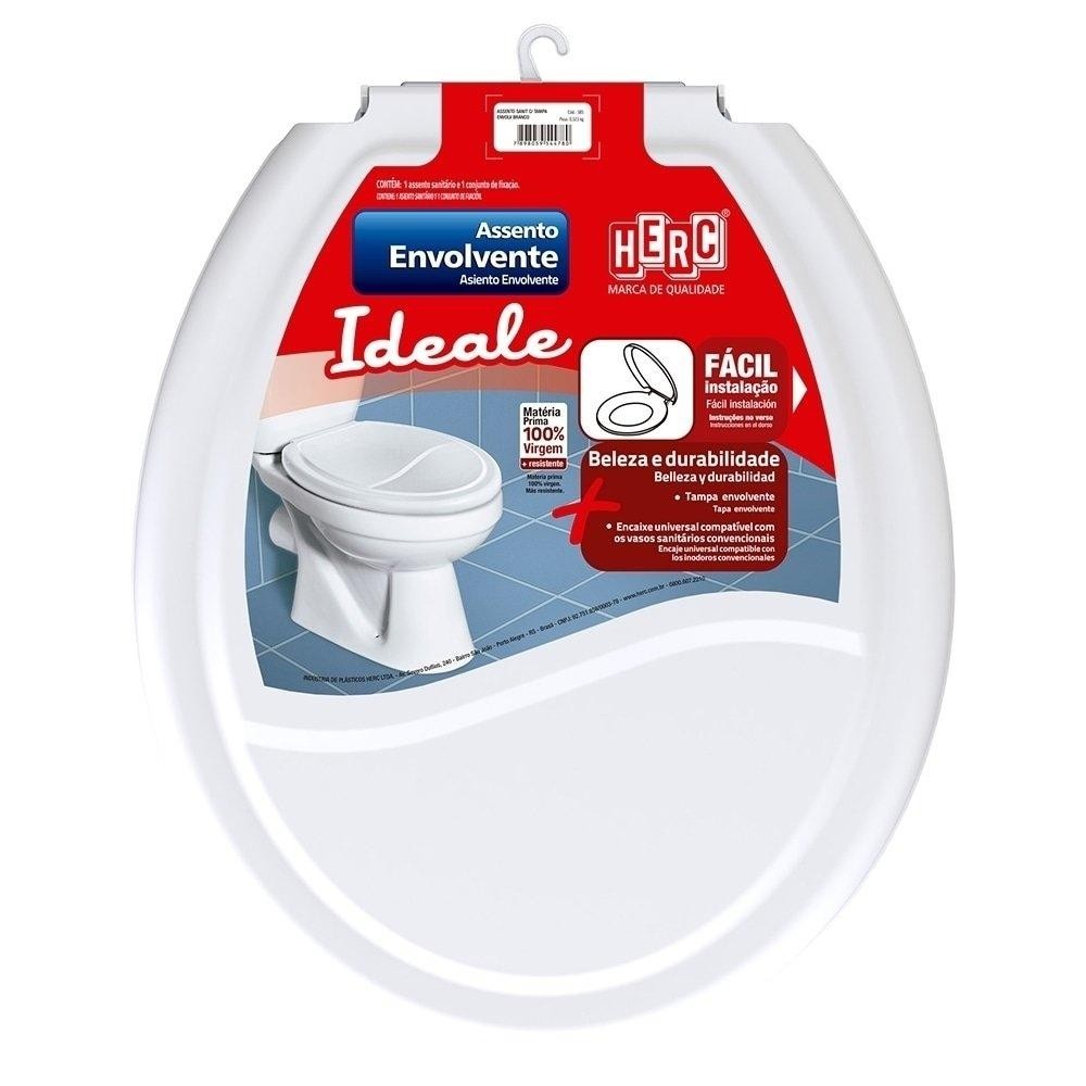 Assento Sanitário Herc 3385 Soprado Tampa Envolvente Branco em Oferta na Shopee