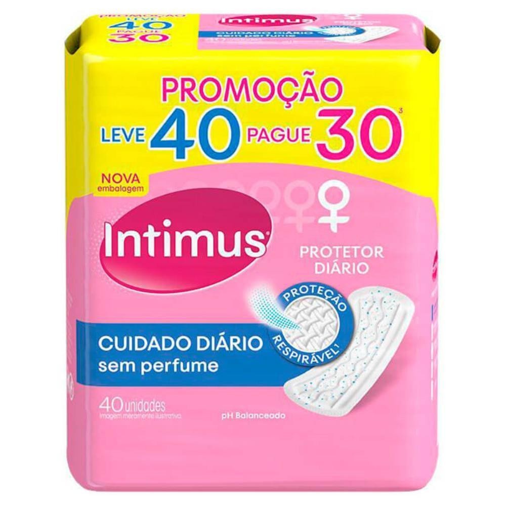 INTIMUS PROTETOR DIÁRIO DAYS LEVE 40 PAGUE 30