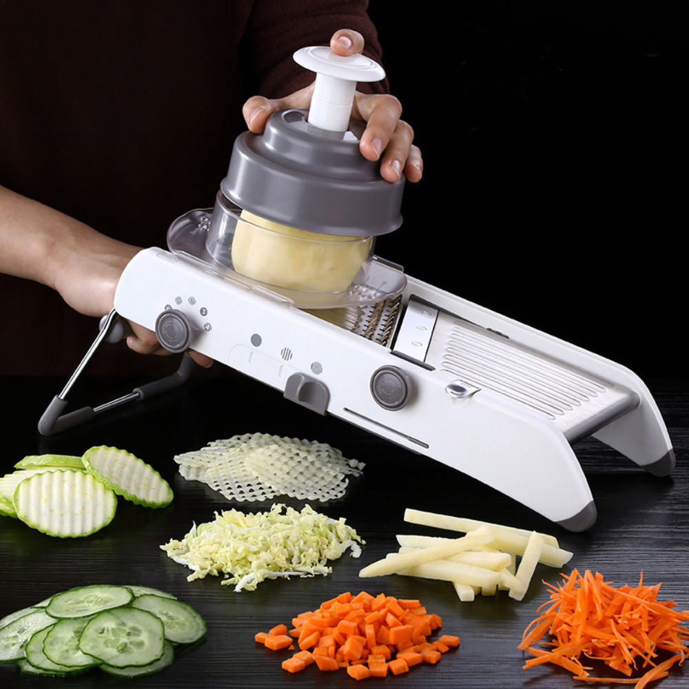 Cortador De Legumes Mandoline Profissional Inox Fatiador Ralador Multifuncional Manual Verduras