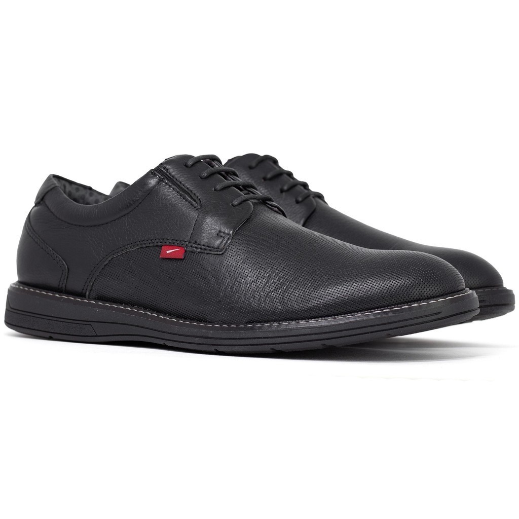 Sapato Masculino Ferracini Casual Kingston 24h Couro Cadarço Conforto