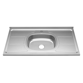 Pia de Cozinha em Aço Inox de 100cmx53cm Concretada sem Válvula Plus 30 100cm x 53cm em Oferta na Shopee