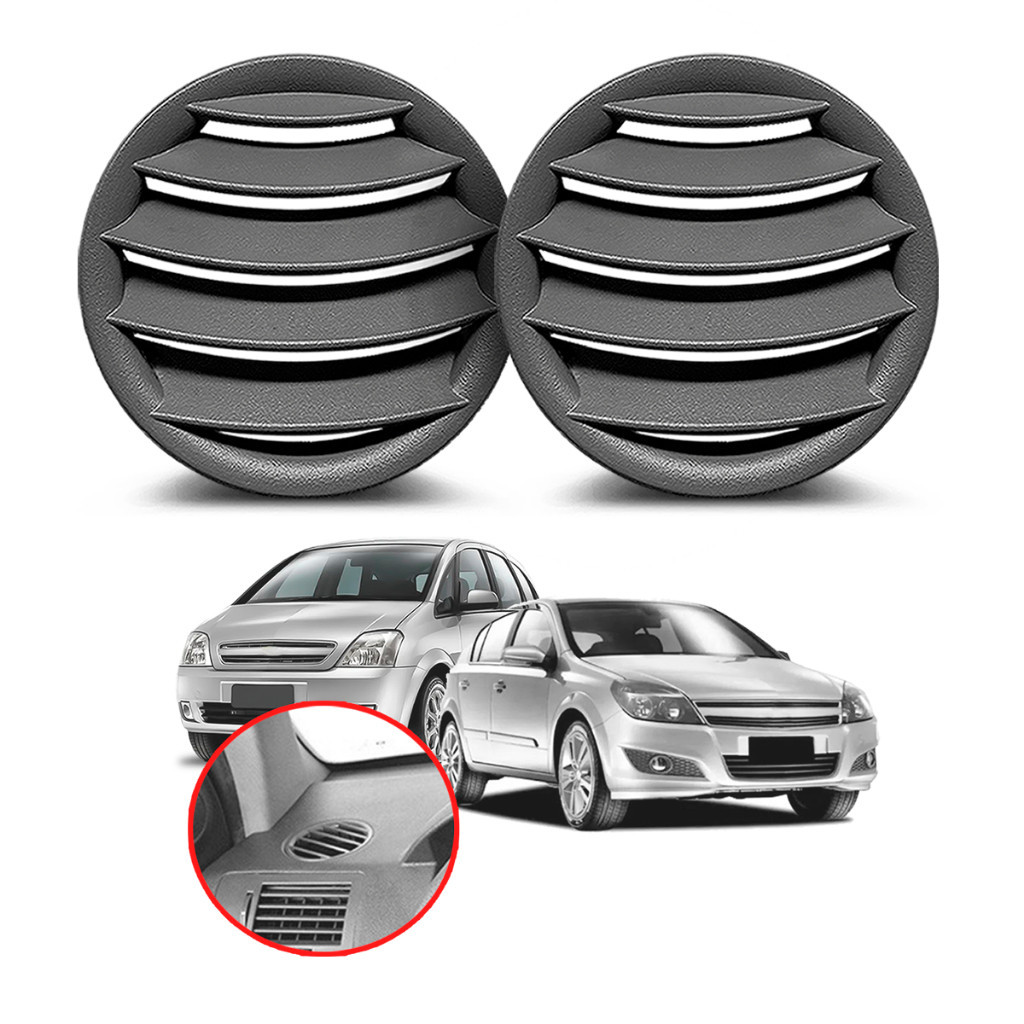 Grade Difusor Tela Ar Painel Meriva Vectra 2002 03 04 05 06 07/2012 Cinza