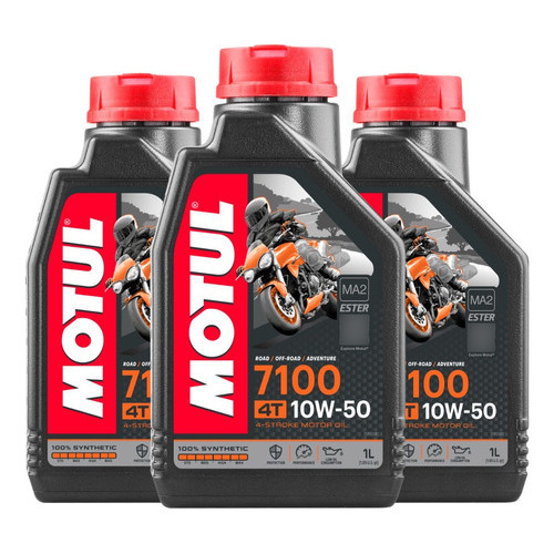 KIT MOTUL 7100 10W-50 4T 3 LITROS em Oferta na Shopee