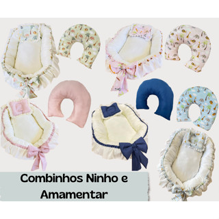 Kit Ninho Redutor De Berço + Almofada de Amamentação