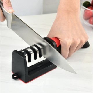 1/2/3 Amolador Afiador De Facas Em Aço Inox Profissional Com 3 Afiadores Profissional