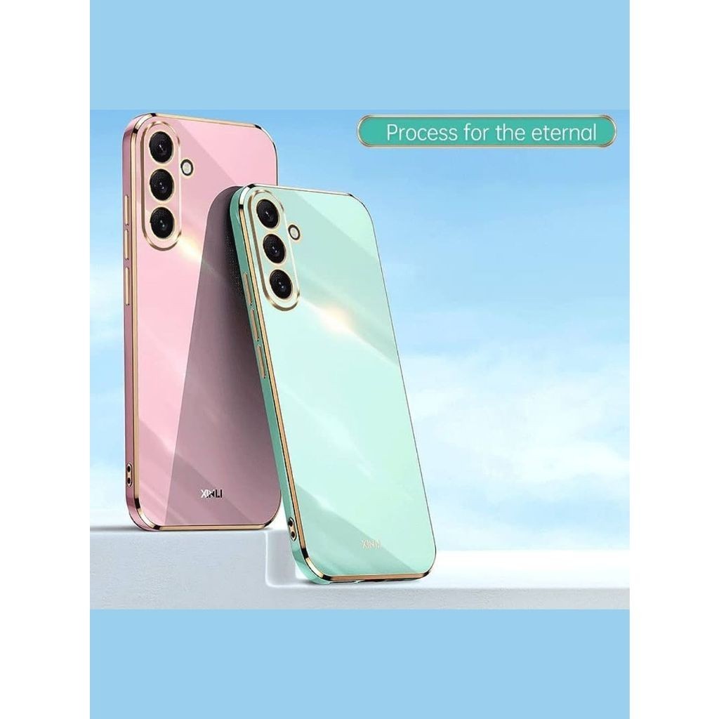 Capinha Luxo com Borda Dourada para Samsung