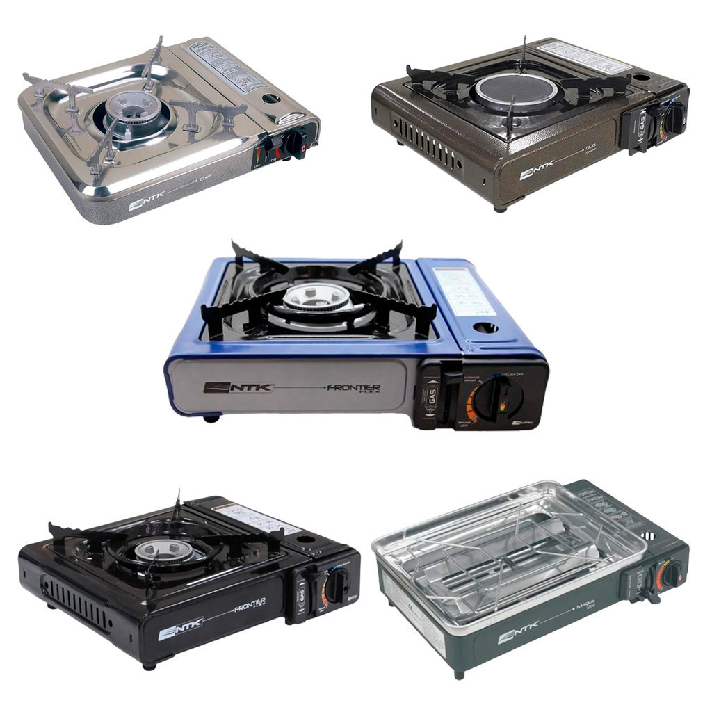 Fogareiro Portátil Camping NTK Nautika Controle Chamas Magus Cheff Duo Ceramik Frontier GLP Cartucho em Oferta na Shopee
