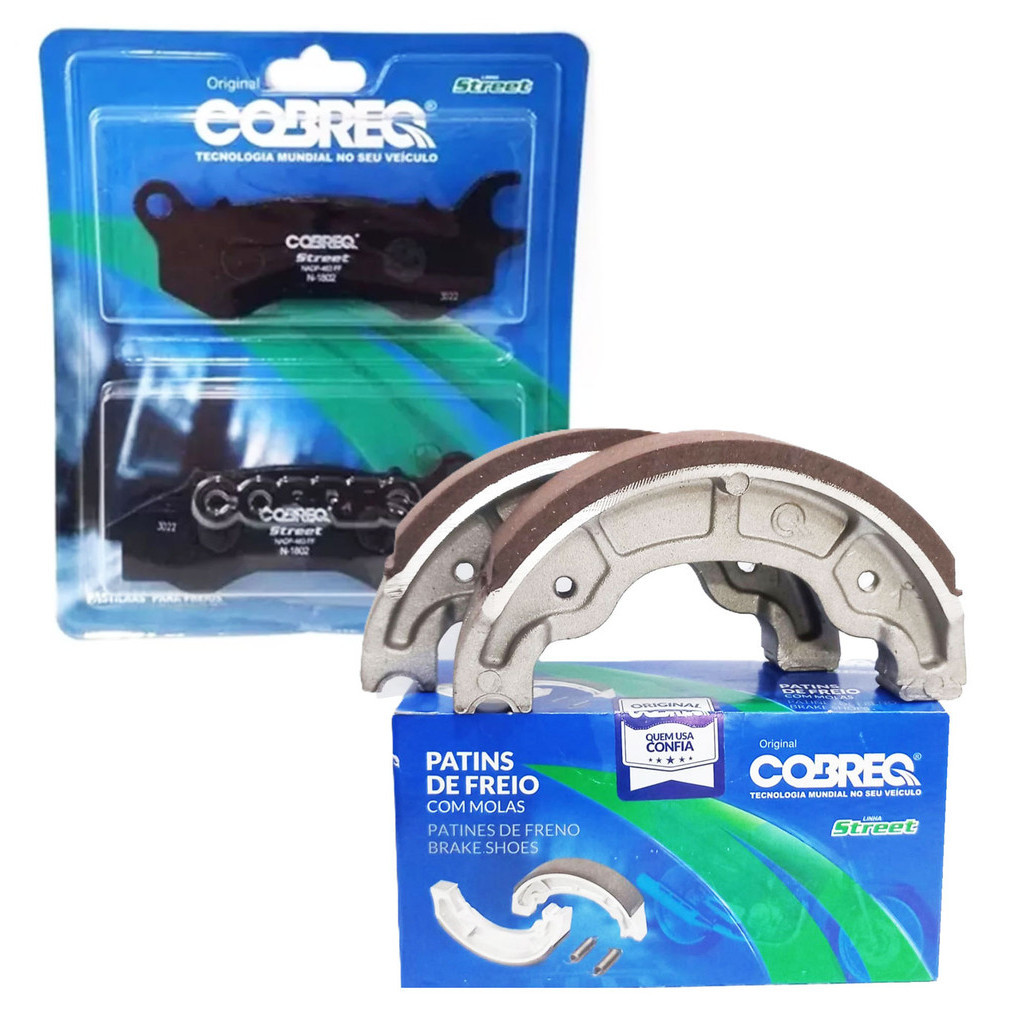 Pastilha e Lona de Freio P/ Pcx 150 Sem Abs 2013-2018 Cobreq em Oferta na Shopee