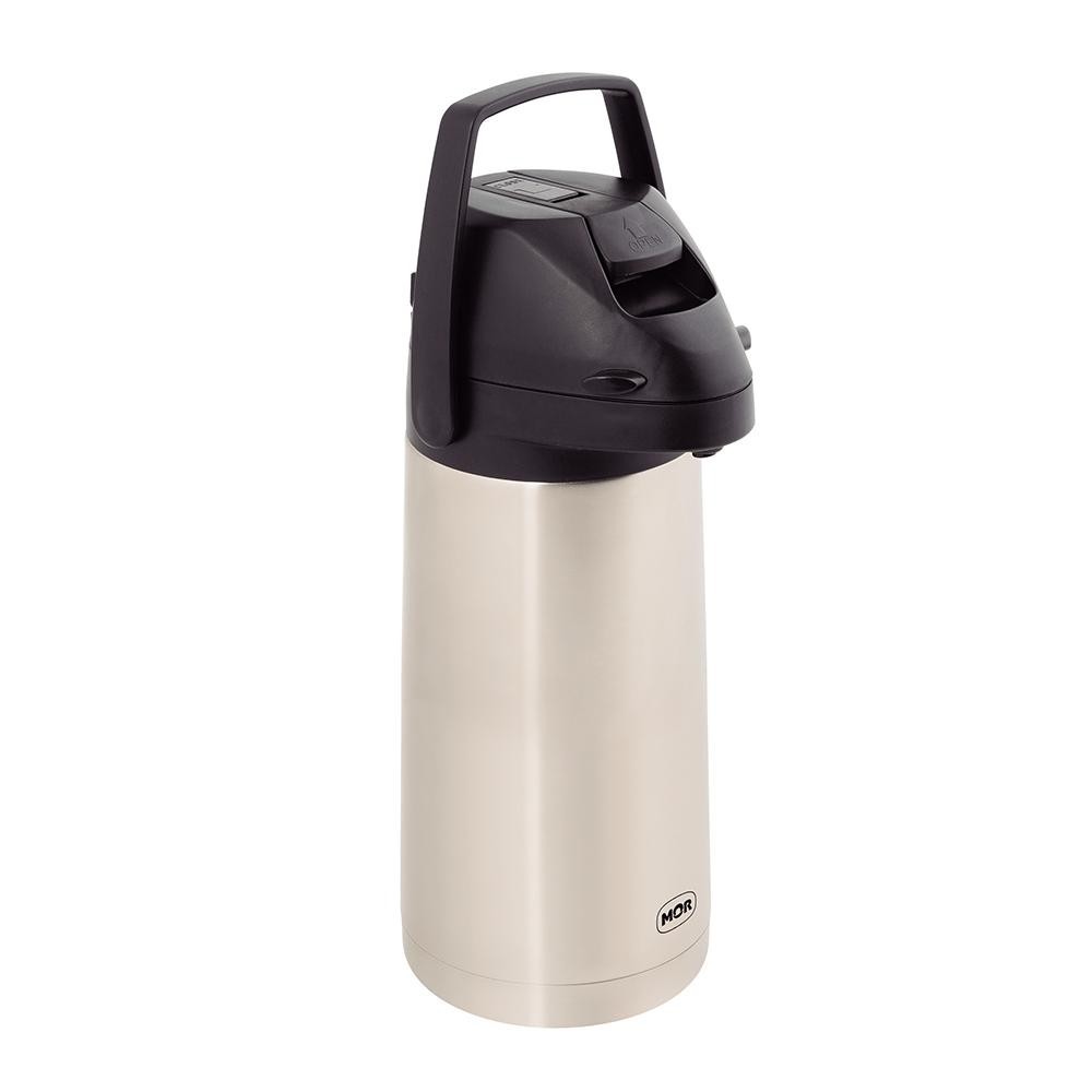 Garrafa Térmica Inquebrável Mor Airpot com Alavanca 1,9L, Ampola de Inox - 25105202 em Oferta na Shopee