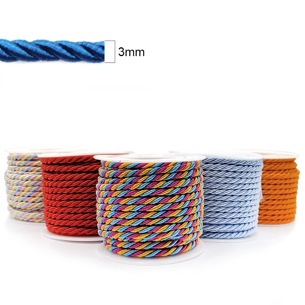 Cordão São Francisco 3mm x 10m RO.112065 – Acabamento para Artesanato, Laços e Costura