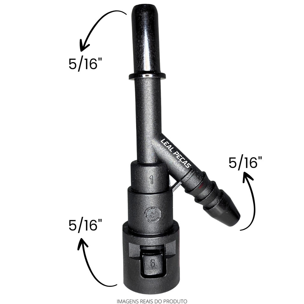 Conector Plug Engate Y Pop Top 5/16" X 5/16'' X 5/16"