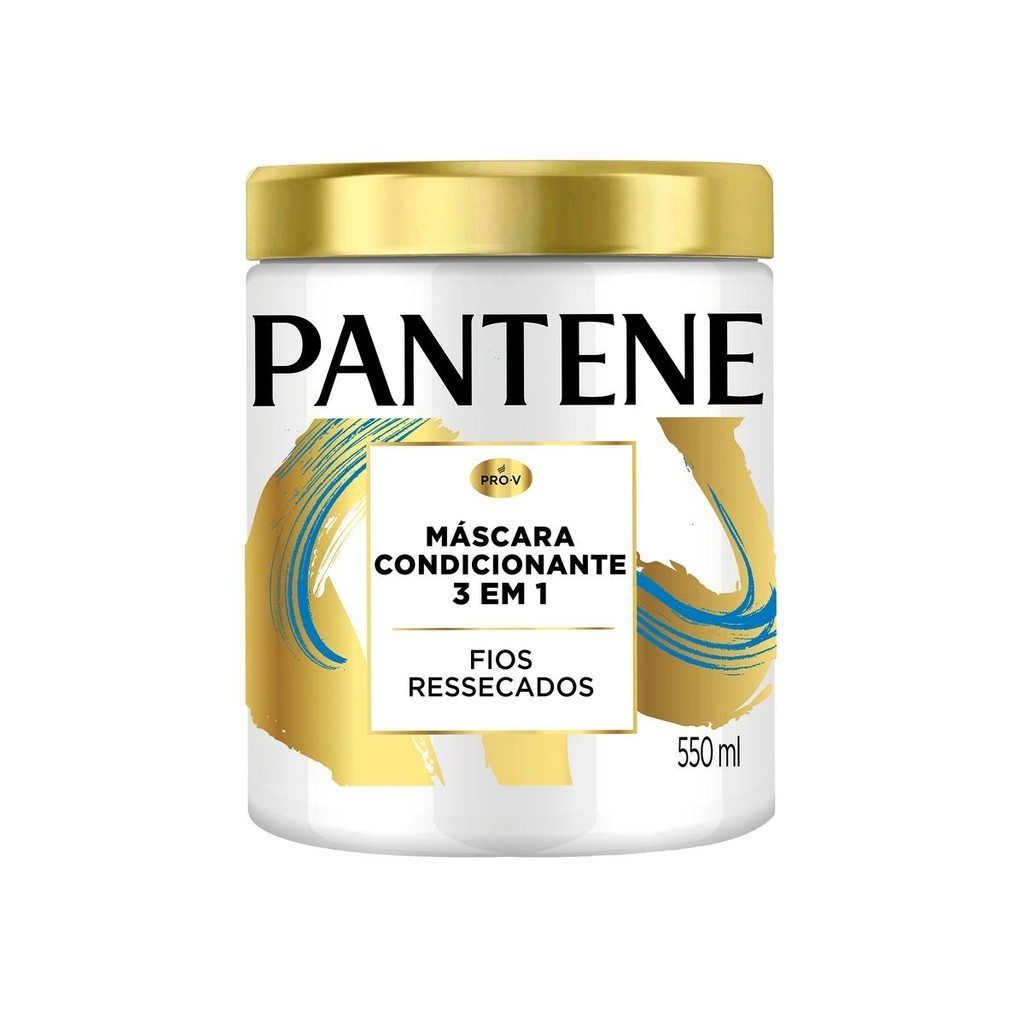 Máscara Pantene Condicionante Fios Ressecados 3 em 1 500ml em Oferta na Shopee