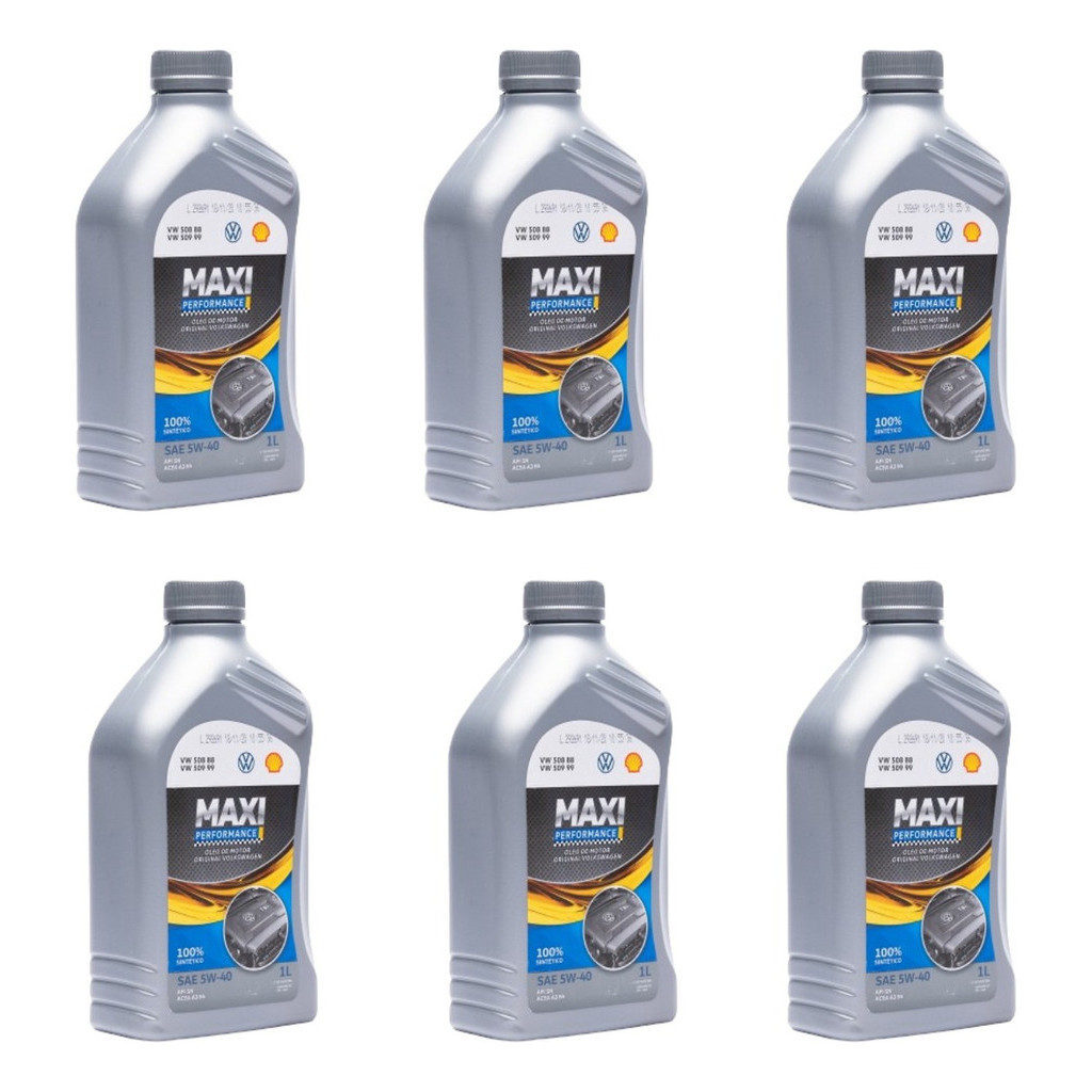 Kit 6 Litros 5w40 508 88 Maxi Performance Shell Original Vw em Oferta na Shopee