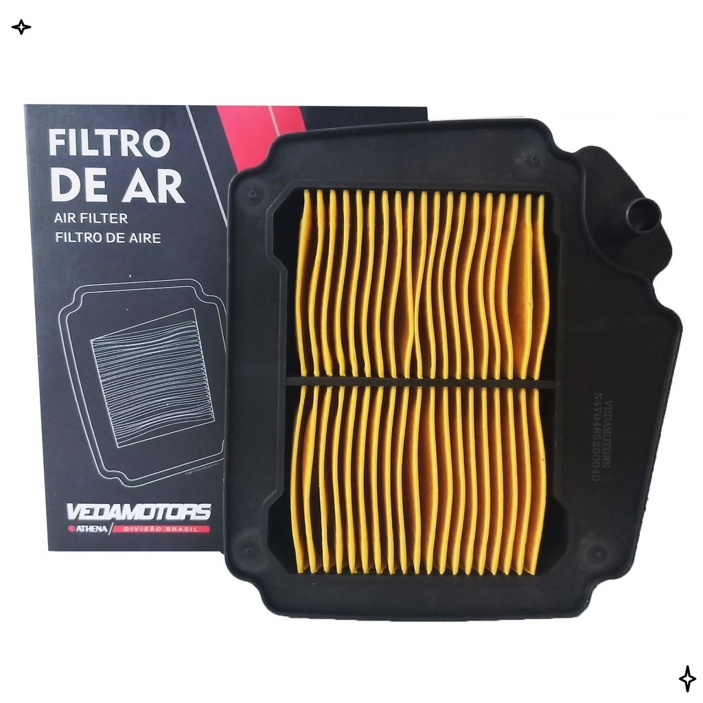 Filtro de Ar Vedamotors P/ Yamaha Neo 115 2006 A 2012 em Oferta na Shopee