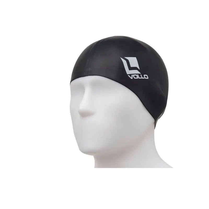 TOUCA DE NATAÇÃO SILICONE PRETA VOLLO