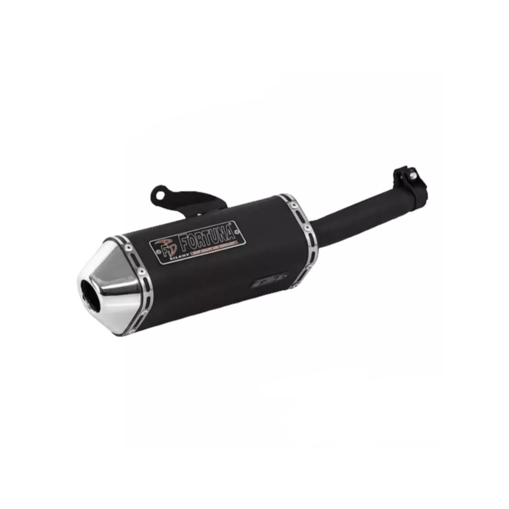 Escapamento Crypton 115 F1 Mini Tri Fortuna Moto Yamaha preto