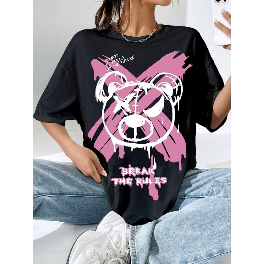 Blusa Longline Oversized Estilo Rua Tecido Macio Camiseta Streetwear Coleção Urbano Aesthetic