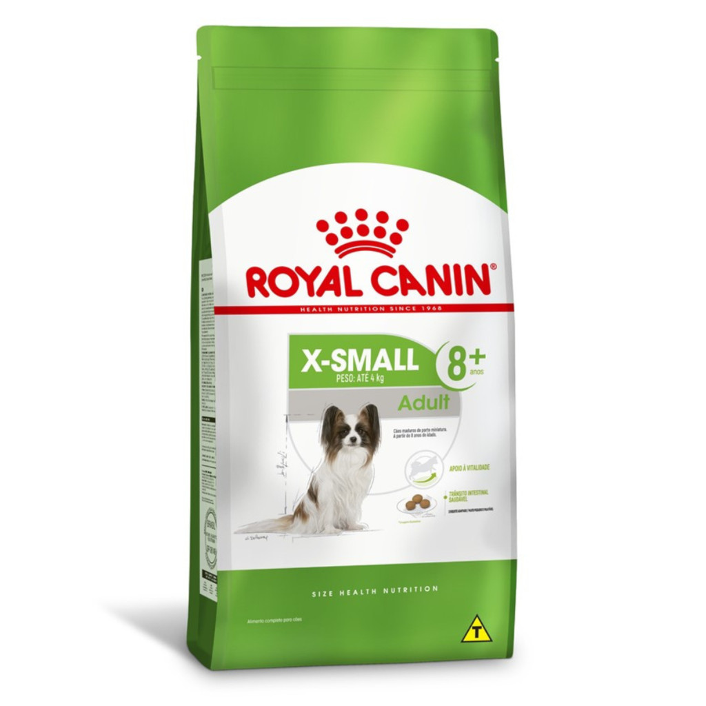Ração Royal Canin X-Small Adult 8+ para Cães Idosos de Porte Mini 1kg em Oferta na Shopee