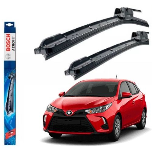 Palheta Dianteira Yaris 2018 2019 2020 2021 2022 2023 2024 2025 Par Limpador Parabrisa Bosch em Oferta na Shopee