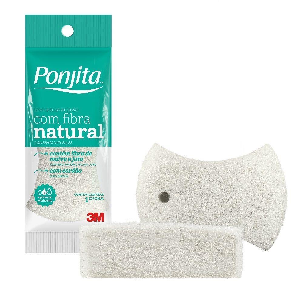 Esponja para Banho Ponjita com Fibra Natural 1 Unidade em Oferta na Shopee