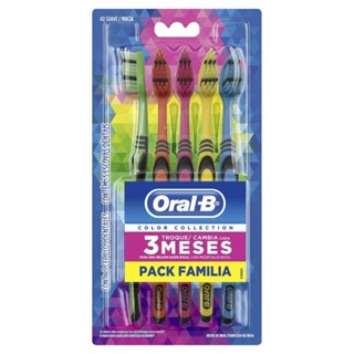 Kit Escova Dental Oral-B Color Collection 5 Unidades em Oferta na Shopee