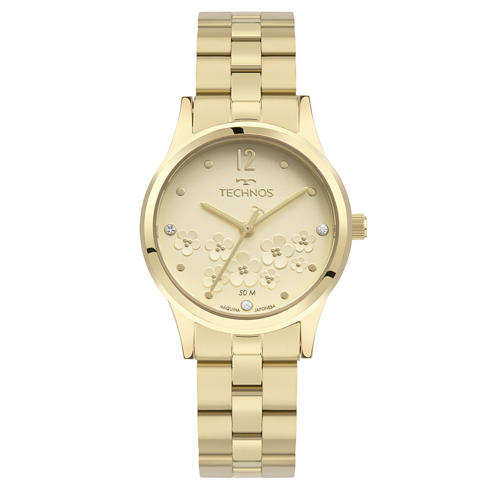 Relógio Technos Feminino Ref: 2036mtd/1d Fashion Dourado - Watches