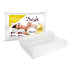 Travesseiro Duoflex Fresh Cervical Espuma Aerada - AT2100 Cor Branco - 50x70x13-10cm