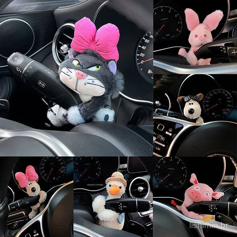 Decoração De Carros Animais De Pelúcia Bonecos Ornamento Interior BR