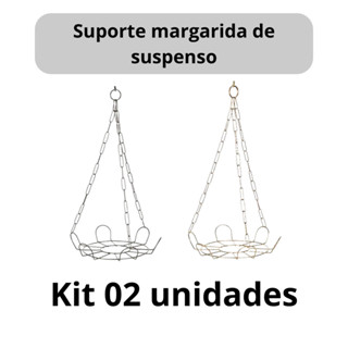 Kit 02 Suportes Margarida suspenso para vaso de plantas em Oferta na Shopee