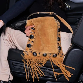 Bolsas Mensageiro Vintage em Camurça Falsa para Mulheres, Bolsas de Designer de Luxo, Nova...
