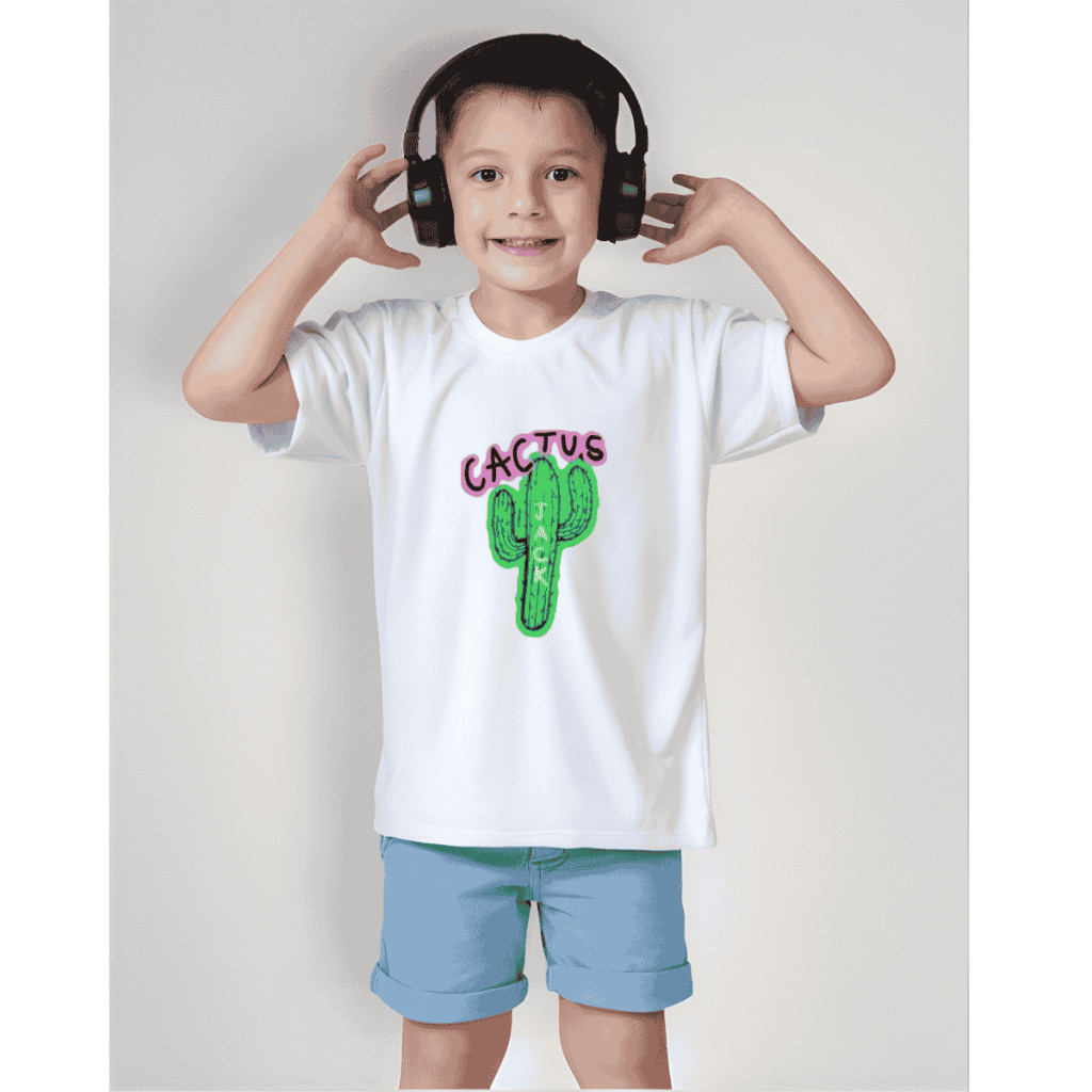 Camiseta Infantil Menino Menina Cacto Velho Oeste Deserto Faroeste