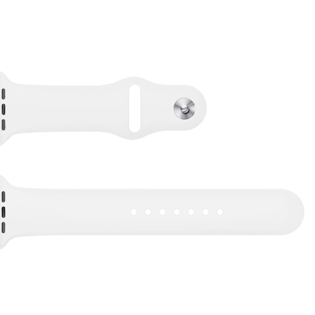 Pulseira para Apple Watch 38/40mm Silicone - Branca | Goldentec