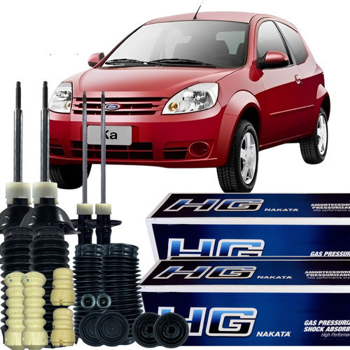 Kit Amortecedor Dianteiro Traseiro Coxim Batente Ford Ka